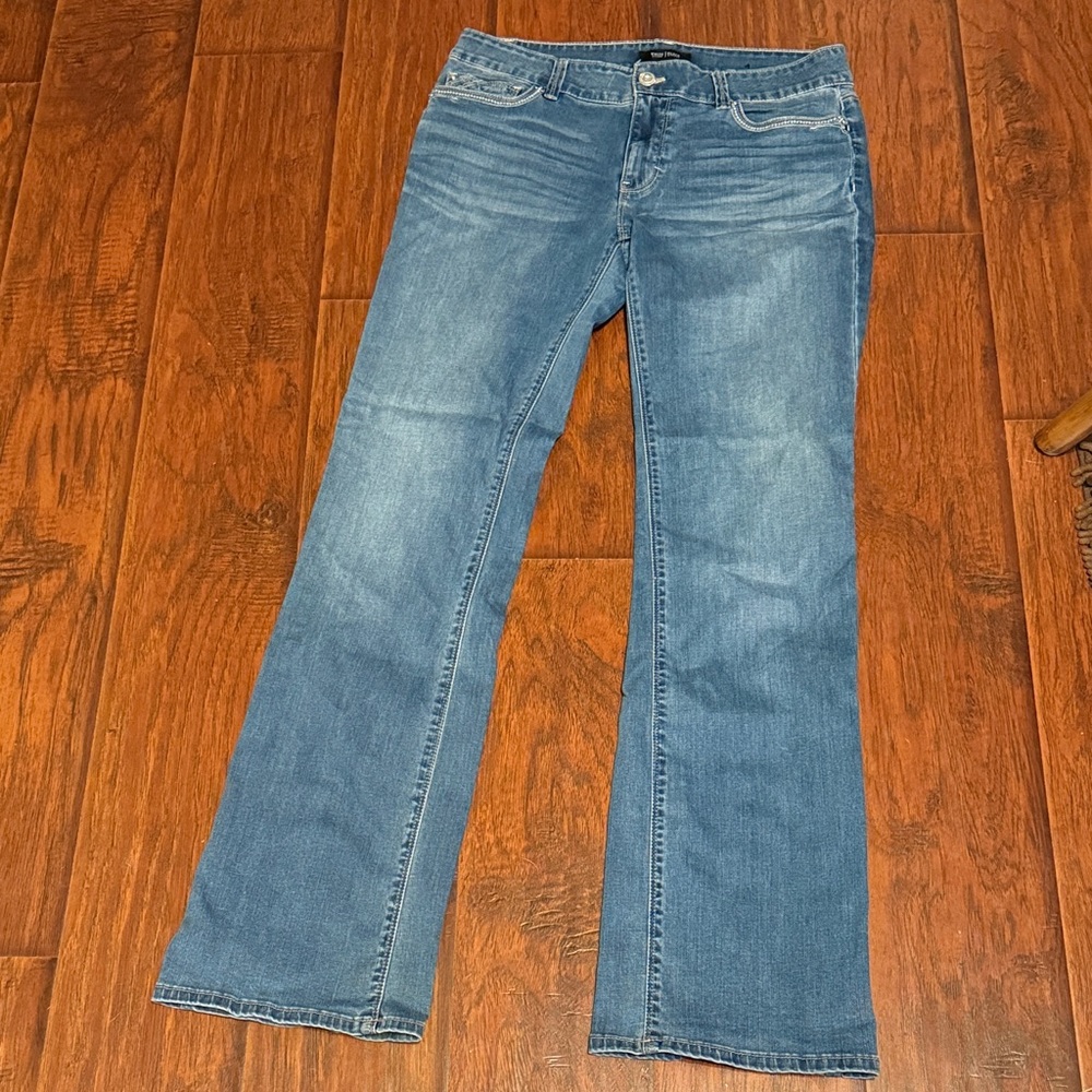 White House Black Market Blue Boot Cut Jeans